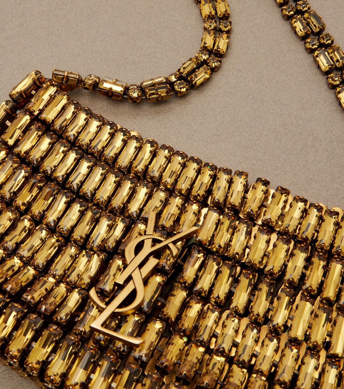 Saint Laurent Evening embellished shoulder bag