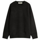 Róhe Men's Boiled Wool Jumper in Black