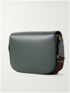 GUCCI - Horsebit-Detailed Cross-Grain Leather Messenger Bag
