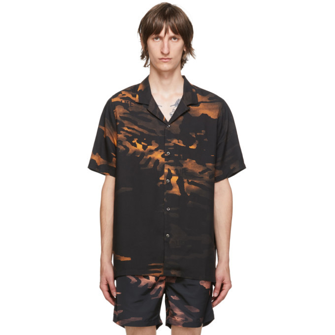 Photo: Ksubi Black and Orange Life Resort Shirt