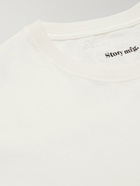 Story Mfg. - Grateful Printed Organic Cotton-Jersey T-Shirt - Neutrals