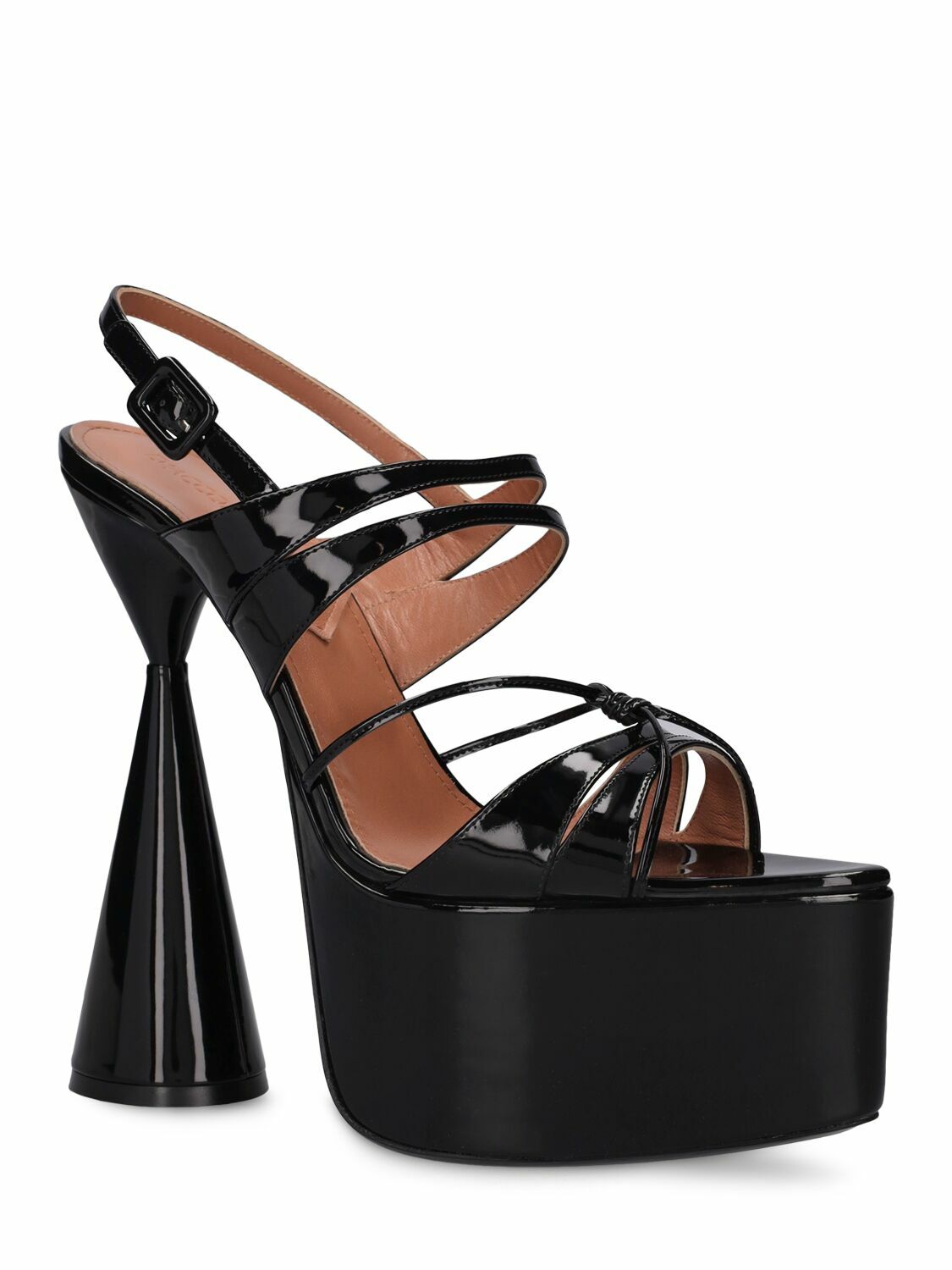D'ACCORI - 150mm Belle Patent Leather Sandals
