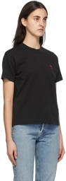 AMI Alexandre Mattiussi Black Ami de Cœur T-Shirt