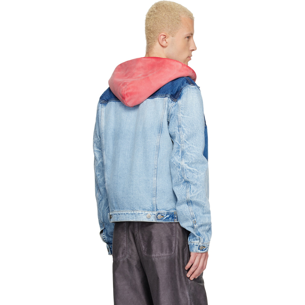 Maison Margiela Blue Patchwork Denim Jacket