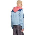 Maison Margiela Blue Patchwork Denim Jacket