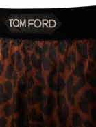 TOM FORD - Printed Silk Satin Boxers