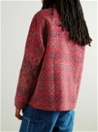 Karu Research - Embroidered Printed Cotton Jacket - Pink
