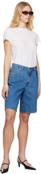 Levi's Blue Baggy Dad Denim Shorts