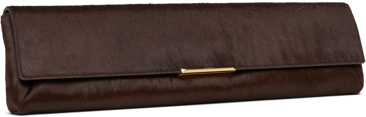 BALMAIN Brown Long Clutch