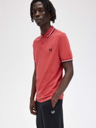 Fred Perry Polo Shirt Red   Mens