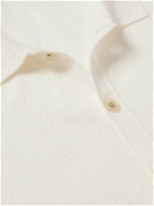 Club Monaco - Cutaway-Collar Cotton-Blend Bouclé Shirt - White