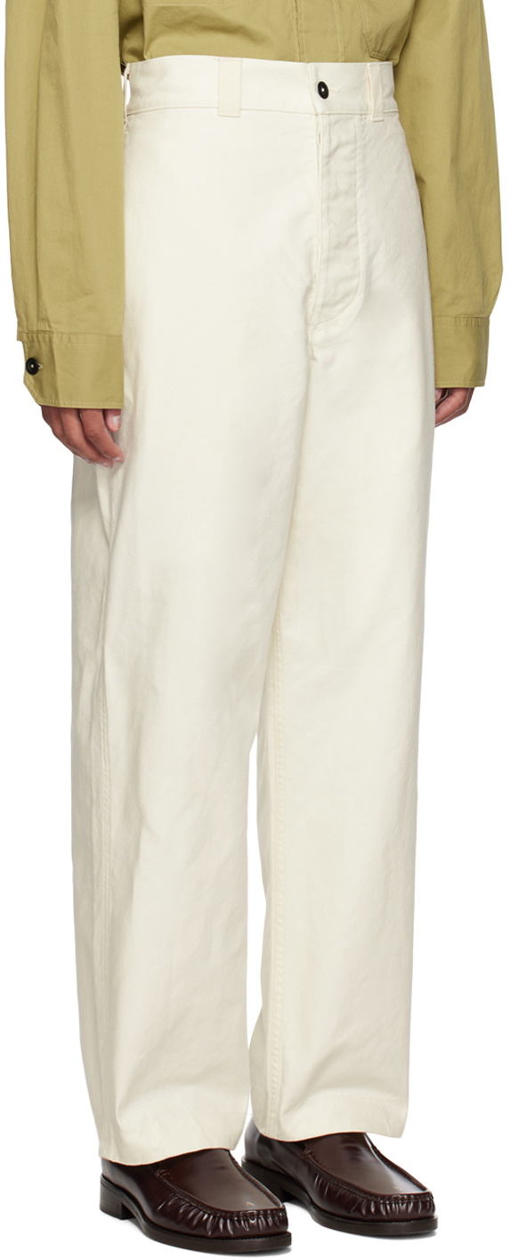 MHL by Margaret Howell Off-White Firemans Trousers