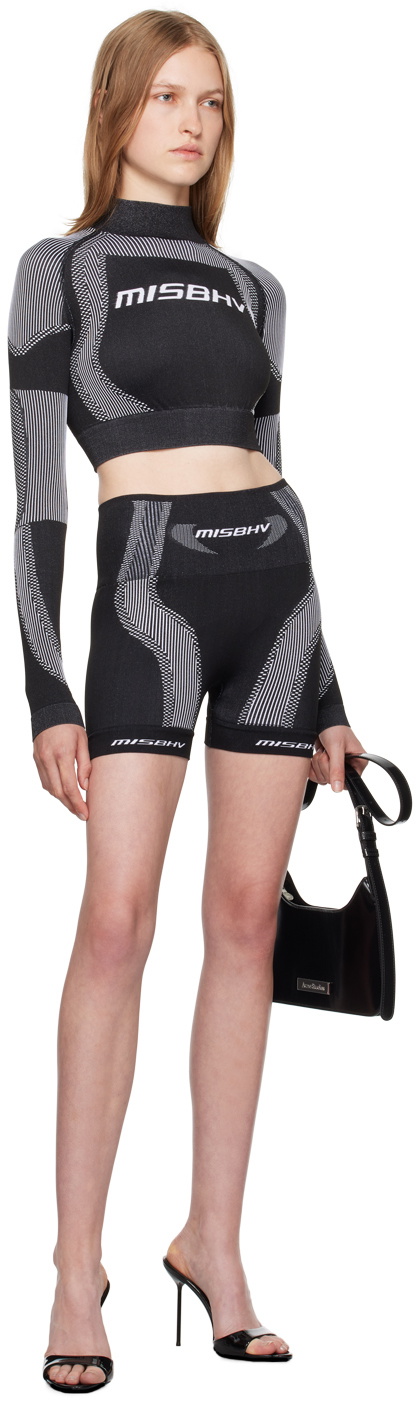 MISBHV Black Biker Sport Shorts