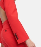 Alexander McQueen Cutout wool jumpsuit