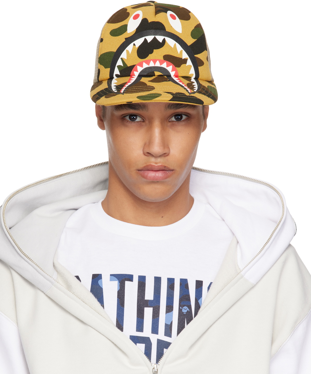 帽子 A BATHING APE 1ST CAMO SHARK MESH CAP A BATHING APE Men's Goods 1ST CAMO SHARK MESH CAP 1K70180008