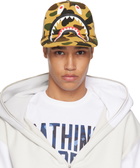 BAPE Yellow & Beige 1st Camo Shark Mesh Cap