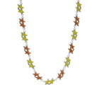 TwoJeys Melted Stars Necklace in Yellow/Orange 