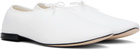Repetto White Lucien Ballet Loafers