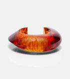 Alaïa Leopard-print cuff bracelet