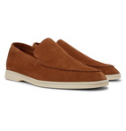 Loro Piana - Summer Walk Suede Loafers - Brown