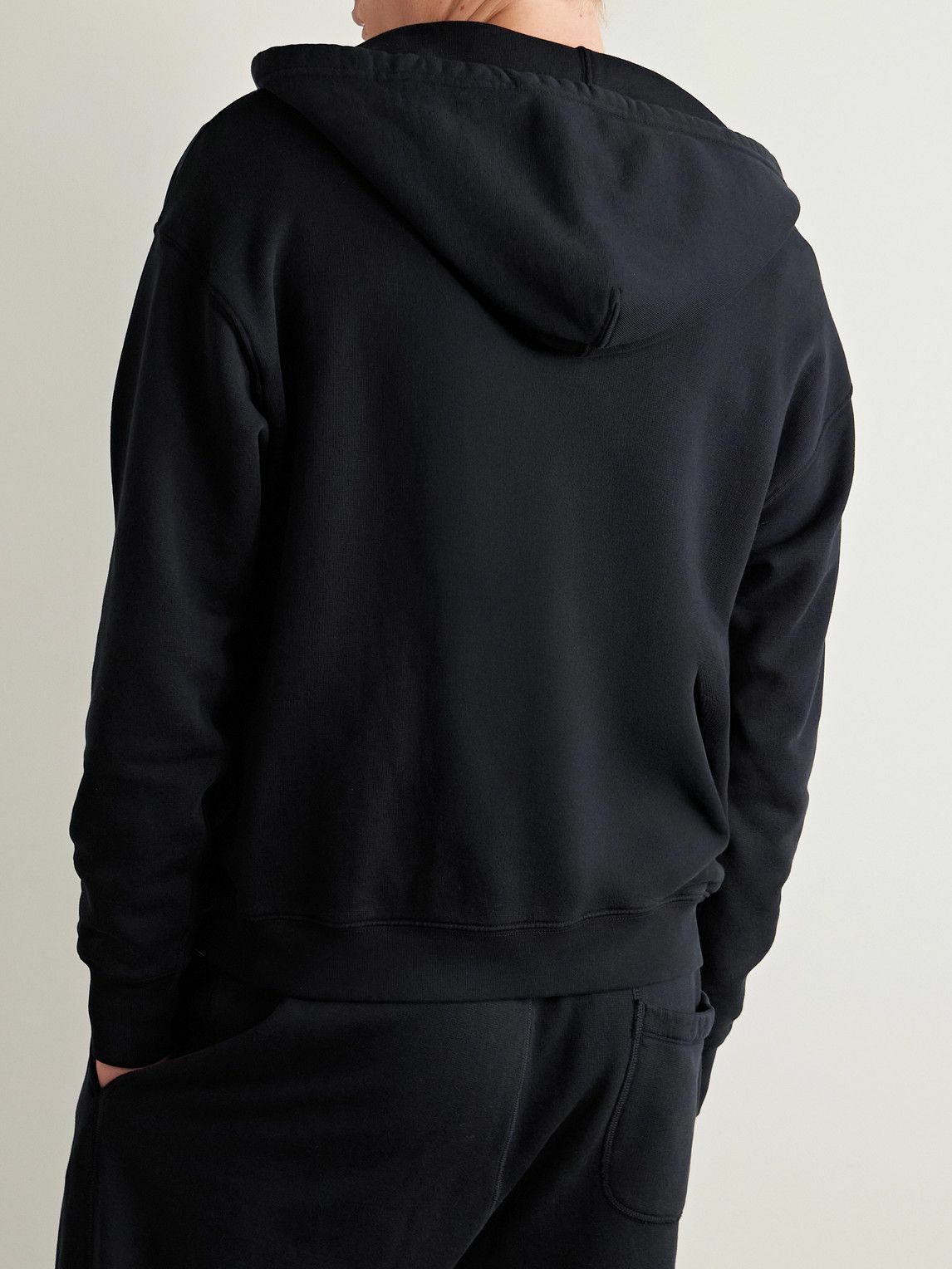 Nili Lotan - Brian Jersey Zip-Up Hoodie - Black