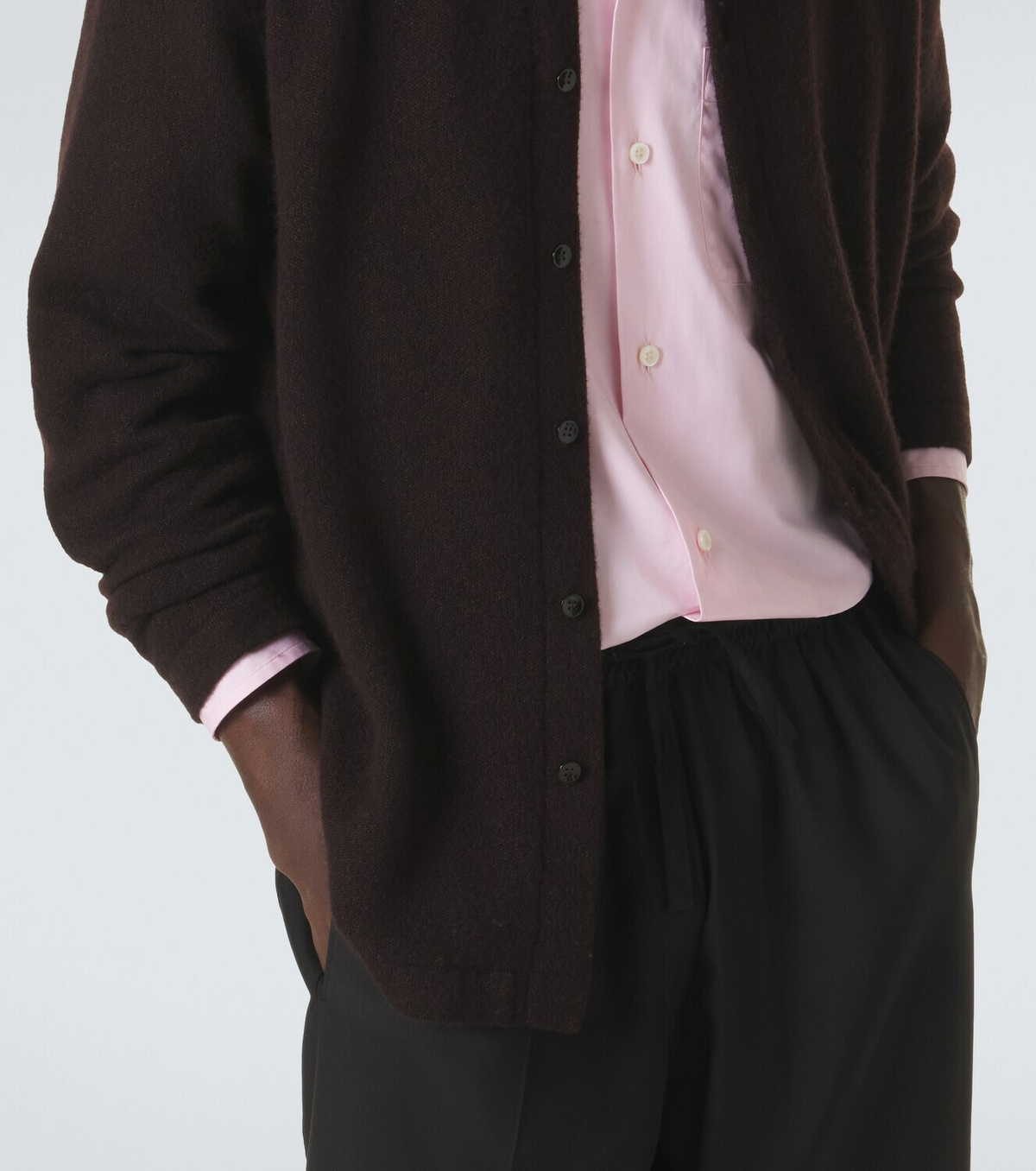 Umit Benan Winter Sunset cashmere and silk overshirt