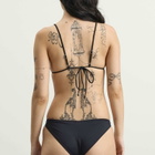 Fruity Booty Women's Bikini Top in Navy/Black