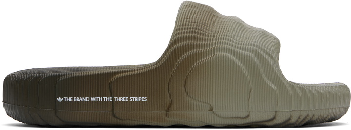 Photo: adidas Originals Gray Adilette 22 Slides