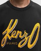 Kenzo Archive Oversize Logo Sweater Black - Mens - Sweatshirts