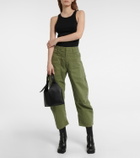 Nili Lotan Shon tapered cotton twill pants