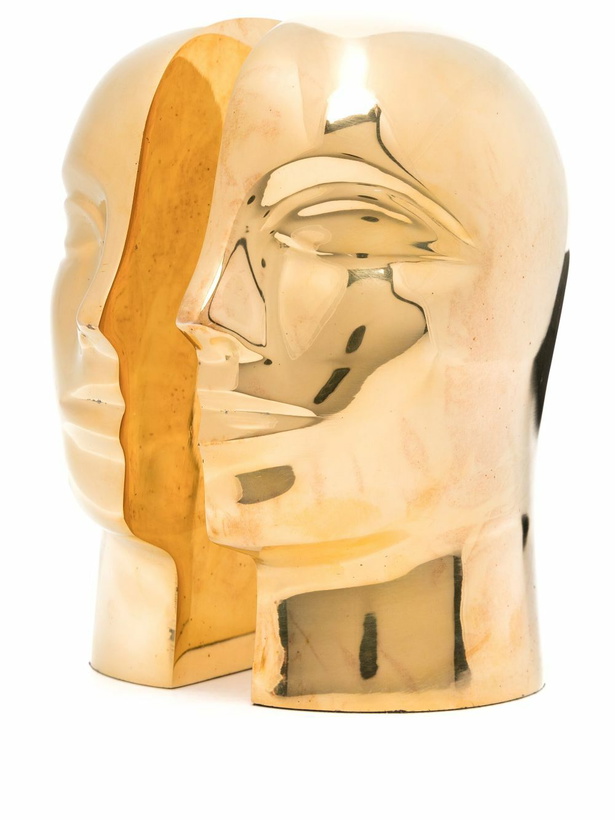 Photo: Jonathan Adler Gold-Tone Atlas Brass Bookends