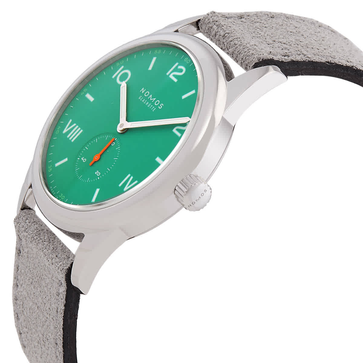 Nomos Club Campus 38 Hand Wind Green Dial Mens Watch 726.GB