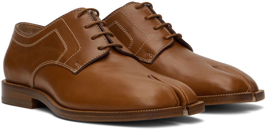 Maison Margiela Brown Tabi Derbys Maison Margiela