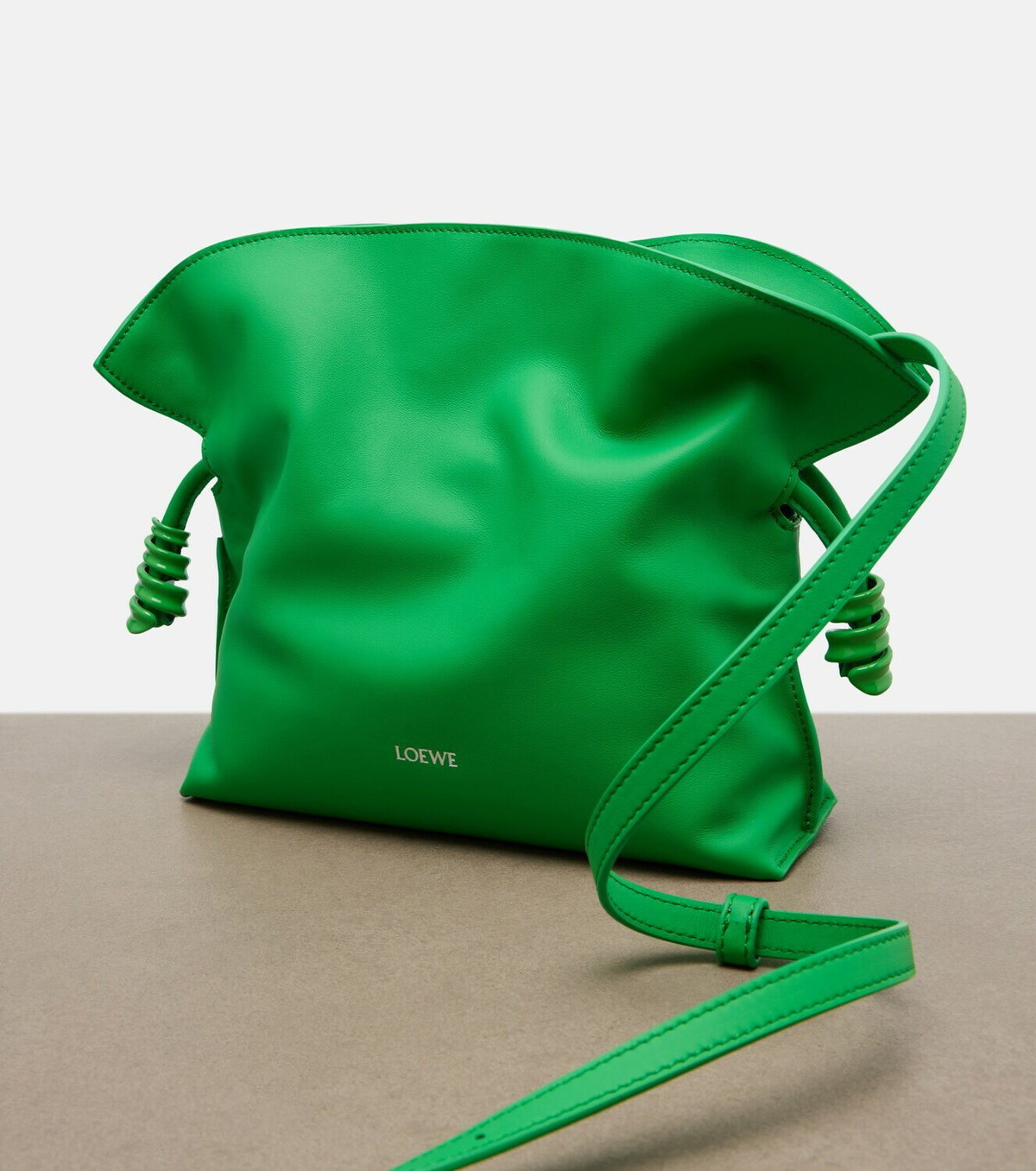 Loewe Flamenco Coil Mini leather clutch