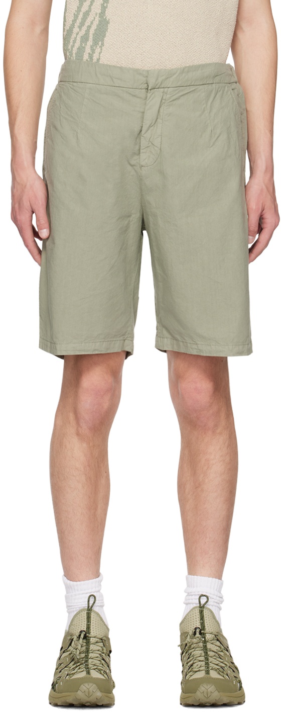 NORSE PROJECTS Green Aaren Typewriter Shorts Norse Projects
