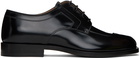 Maison Margiela Black Tabi Lace-Up Oxfords