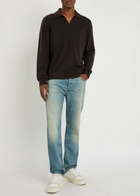 Rag & Bone Cashmere Polo Jumper Dark Brown