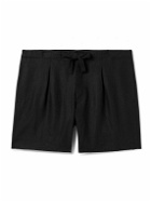 Stòffa - Linen-Twill Shorts - Black