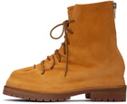424 Orange Lace-Up Boots