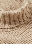 Anderson & Sheppard - Cable-Knit Merino Wool Rollneck Sweater - Neutrals