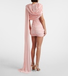 The New Arrivals Ilkyaz Ozel Khara draped gathered minidress