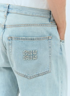 Miu Miu Logo Patch Jeans