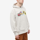 Kenzo Paris Men's Boke Boy Oversize Popover Hoody in Pale Grey