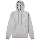 Thom Browne Tennis Ball Icon Stripe Tipped Hoody