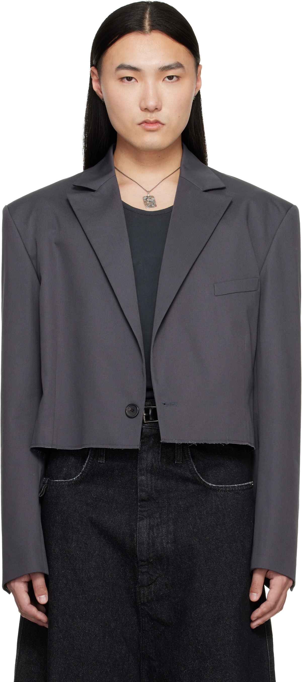 LU'U DAN Black Supa Sleaze Track Jacket LU'U DAN