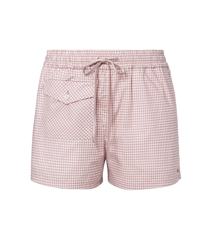 Photo: Valentino Gingham cotton shorts