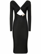 ALEXANDRE VAUTHIER - Cutout Viscose Jersey Midi Dress