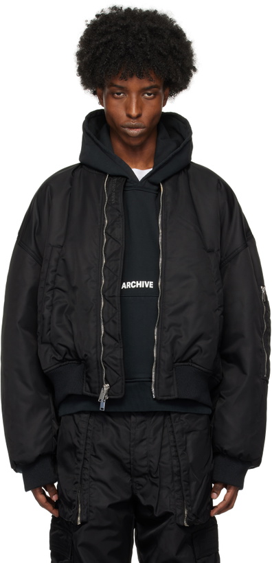 Photo: B1ARCHIVE Black Cropped Oversized Bomber Jacket