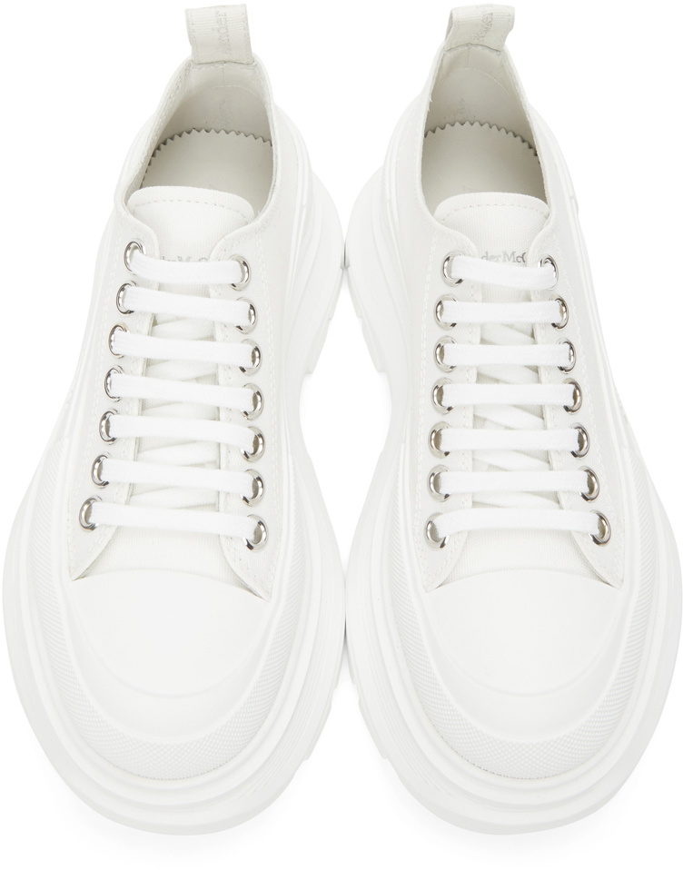 McQueen White Tread Slick Low Sneakers