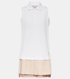 Thom Browne Pleated cotton polo dress